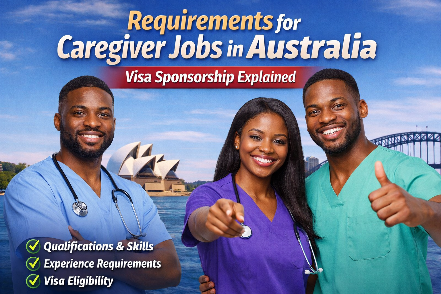 Caregiver jobs in Australia with free visa sponsorship 2026 – male and female caregivers