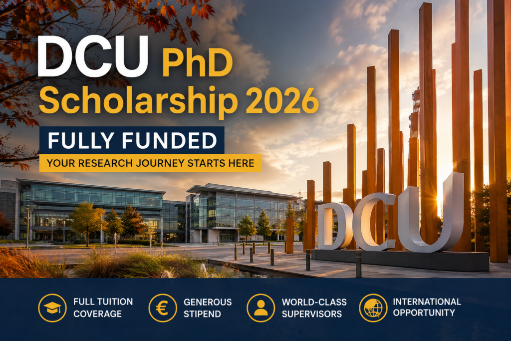 DCU PhD Scholarship 2026
