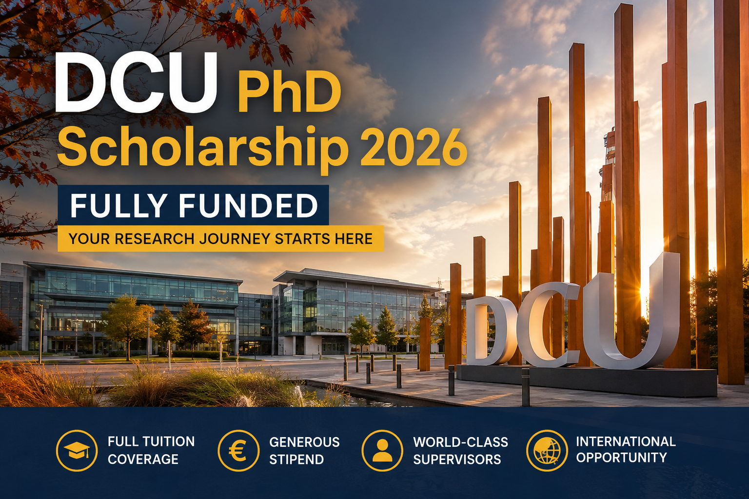 DCU PhD Scholarship 2026