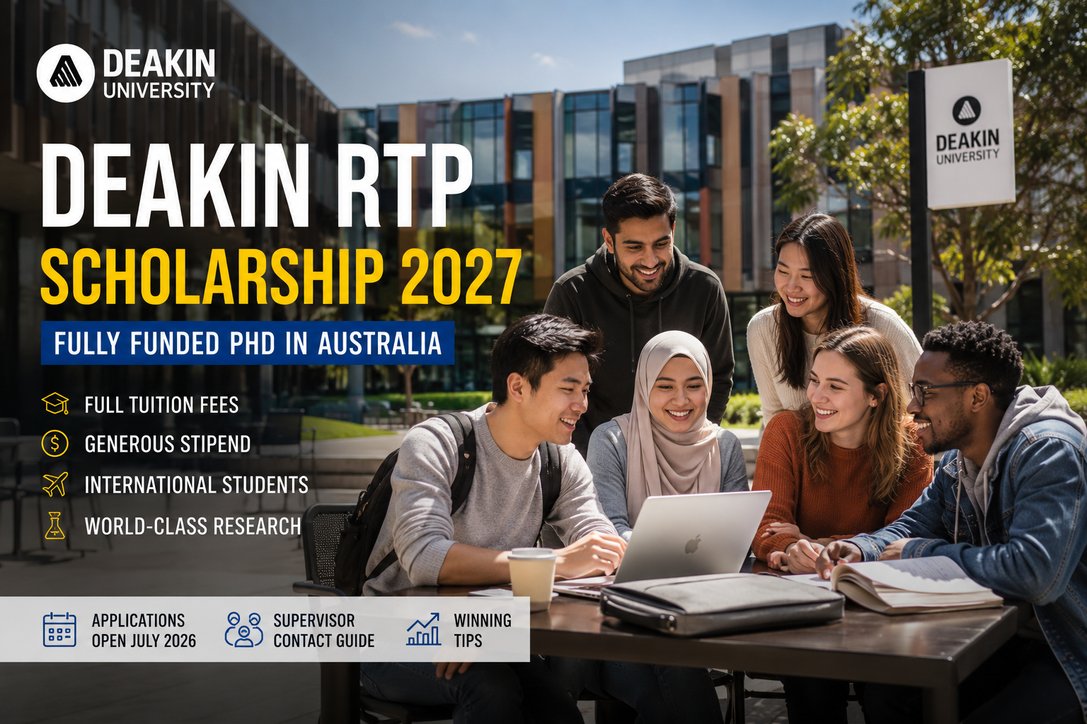 Deakin RTP Scholarship 2027