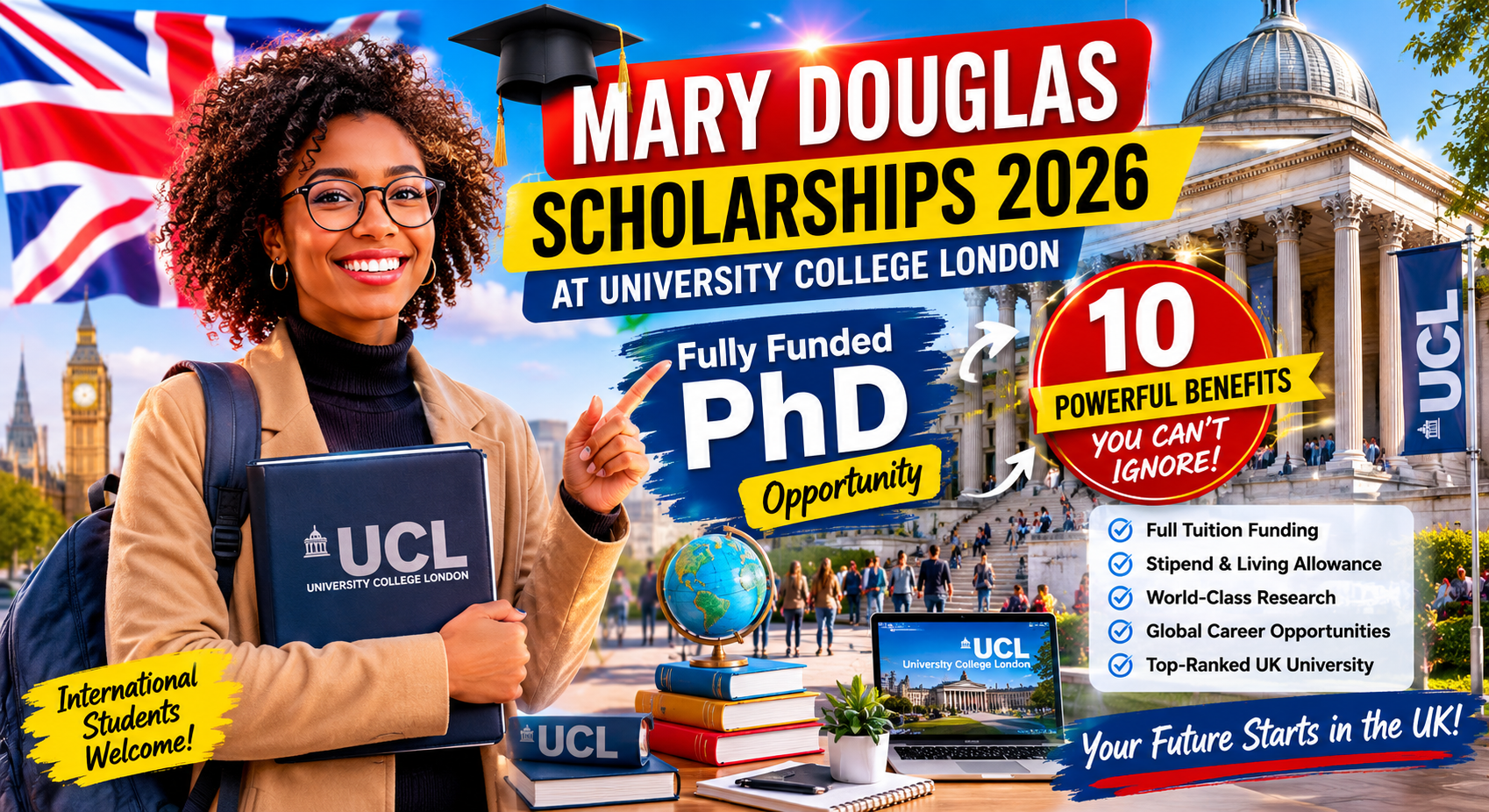 Mary Douglas Scholarships 2026 at University College London